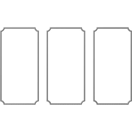 Ekena Millwork 24-in. W x 48-in. H Large Classic Panel Moulding Kit Triple Panel PMLKLCL24X48C